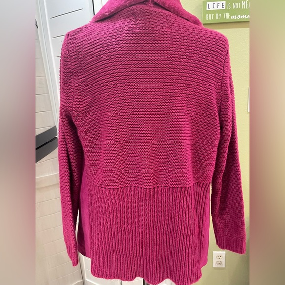 New Fashion Nova All About My Business Faux Suede Fur Collar Fuchsia Jac… - Picture 15 of 16